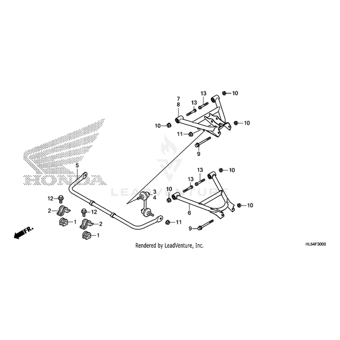 Arm Assembly, Rear (Lower) by Honda