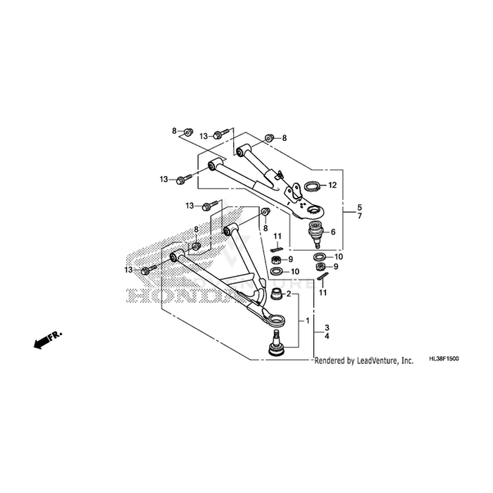 Arm Assembly, Right Front (Lower) by Honda