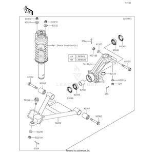 Arm-Comp-Susp by Kawasaki 39002-0003 OEM Hardware 39002-0003 Off Road Express Peach St