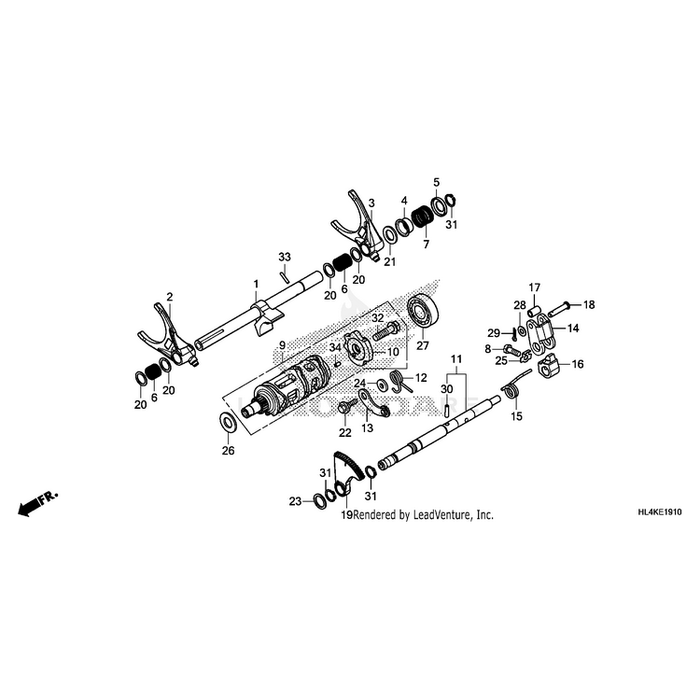 Arm, Gearshift by Honda