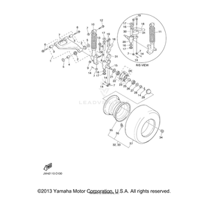 Arm, Knuckle 1 by Yamaha JU7-F3512-01-00 OEM Hardware JU7-F3512-01-00 Off Road Express