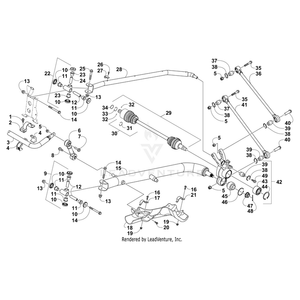 Arm, Lower Trailing-Ptd-Neptune Blue By Arctic Cat 0504-858 OEM Hardware 0504-858 Off Road Express