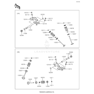 Arm-Rocker,Exhaust by Kawasaki 12016-1128 OEM Hardware 12016-1128 Off Road Express Peach St