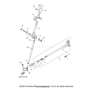 Arm, Shift 2 by Yamaha BJB-18169-00-00 OEM Hardware BJB-18169-00-00 Off Road Express