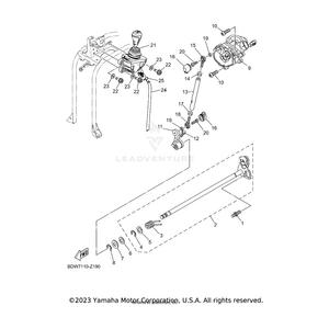 Arm, Shift by Yamaha BDW-18112-00-00 OEM Hardware BDW-18112-00-00 Off Road Express