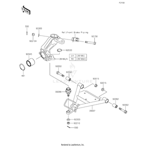 Arm-Susp by Kawasaki 39007-0397 OEM Hardware 39007-0397 Off Road Express Peach St