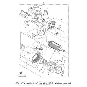 Armature Assembly by Yamaha JN5-81150-09-00 OEM Hardware JN5-81150-09-00 Off Road Express