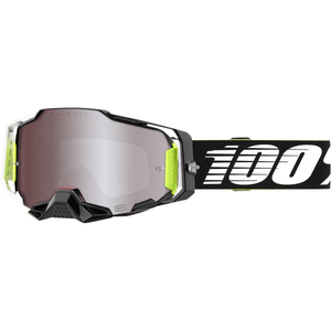 Armega Goggles - Racr - Hiper Silver Mirror By 1 50003-00007 Goggles 2601-3132 Parts Unlimited Drop Ship