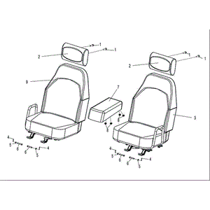 Armrest by CF Moto 9030-134000 OEM Hardware 9030-134000 Northstar Polaris