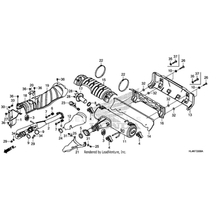 Arrester, Spark by Honda 18317-HL4-F00 OEM Hardware 18317-HL4-F00 Off Road Express Peach St