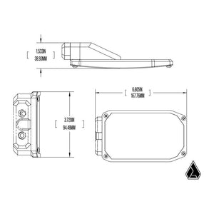 Assault Industries Phantom Convex Side Mirrors by SuperATV SuperATV