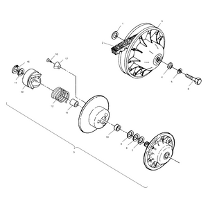 Assembled Clutch by Polaris 1322182 OEM Hardware P1322182 Off Road Express Drop Ship