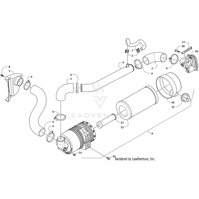 Assembly, Air Box By Arctic Cat