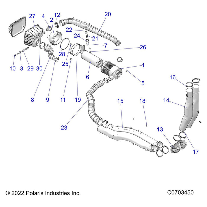 Assembly-Air Intake,Donaldsn,Sealed by Polaris