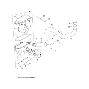 Assembly-Airbox Base by Polaris 1205523 OEM Hardware P1205523 Off Road Express