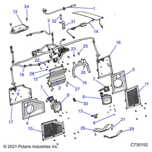 Assembly-Amp,4Ch,200W by Polaris 2415721 OEM Hardware P2415721 Off Road Express