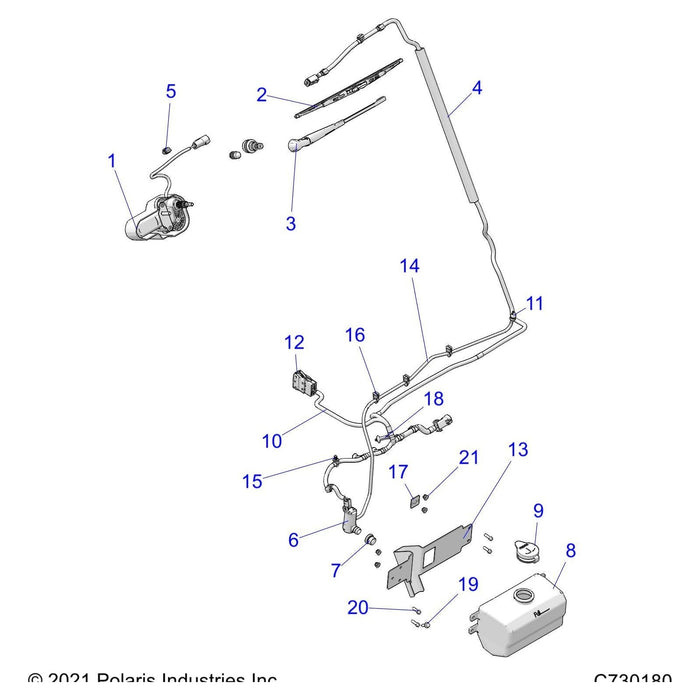 Assembly-Bottle,Washer,Wshld by Polaris