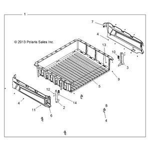 Assembly-Box,Long,Blk by Polaris 2636097-070 OEM Hardware P2636097-070 Off Road Express Drop Ship