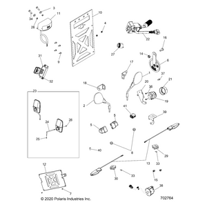 Assembly-Bracket-License Plate,Tr by Polaris 2638182 OEM Hardware P2638182 Off Road Express