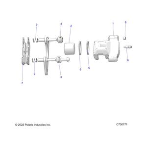 Assembly-Brk-Cal-Rr-Sb1.5-Grooved by Polaris 1914018 OEM Hardware P1914018 Off Road Express