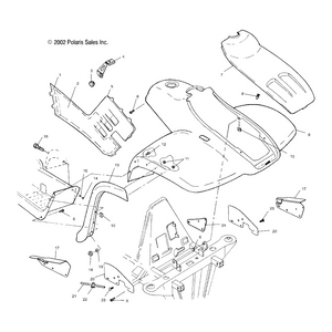 Assembly-Cab,Front,Svc,Med Ylw by Polaris 2632146-053 OEM Hardware P2632146-053 Off Road Express