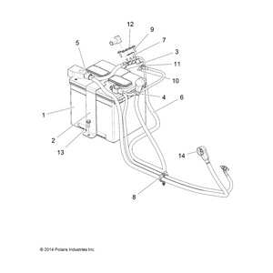 Assembly-Cable,Bat To Ground/Term by Polaris 4015346 OEM Hardware P4015346 Off Road Express