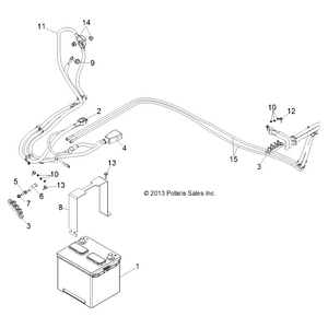 Assembly-Cable,Bat To Starter/Term by Polaris 4013430 OEM Hardware P4013430 Off Road Express