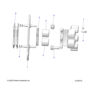 Assembly-Cal/Mnt,Db,1-3/8 by Polaris 1913788 OEM Hardware P1913788 Off Road Express