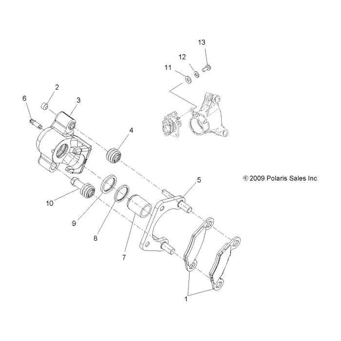 Assembly-Caliper,Brake,1.5,Rh,Rear by Polaris