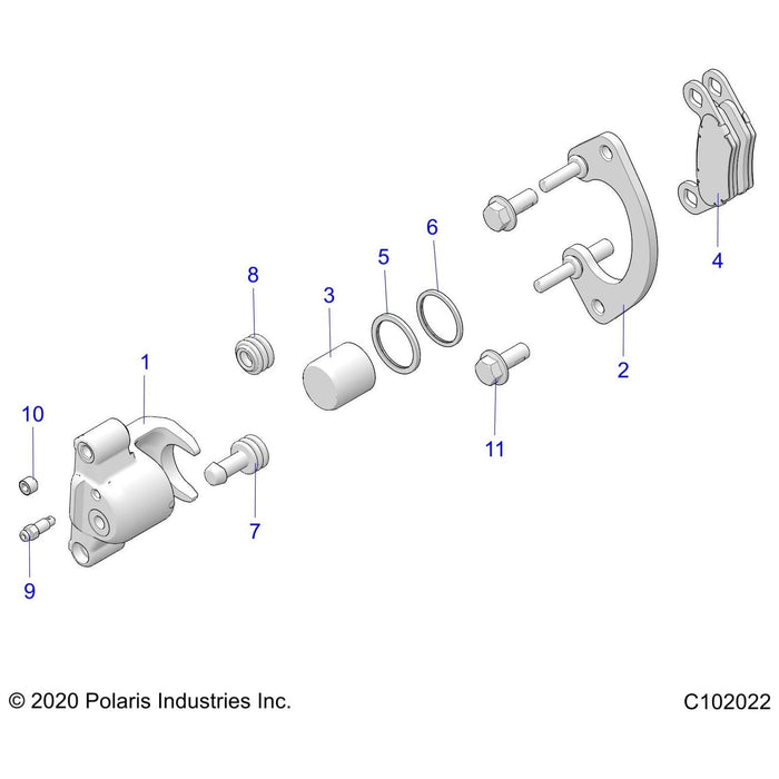 Assembly-Caliper,Brk,1.25,Rl by Polaris