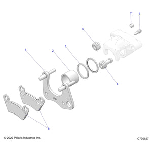 Assembly-Caliper,Brk,1.5,Fl by Polaris 1914105 OEM Hardware P1914105 Off Road Express