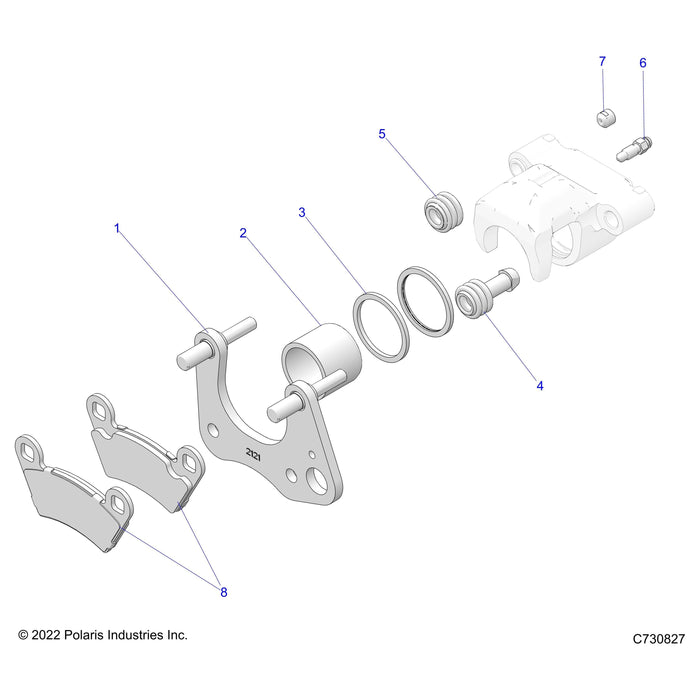 Assembly-Caliper,Brk,1.5,Fl by Polaris