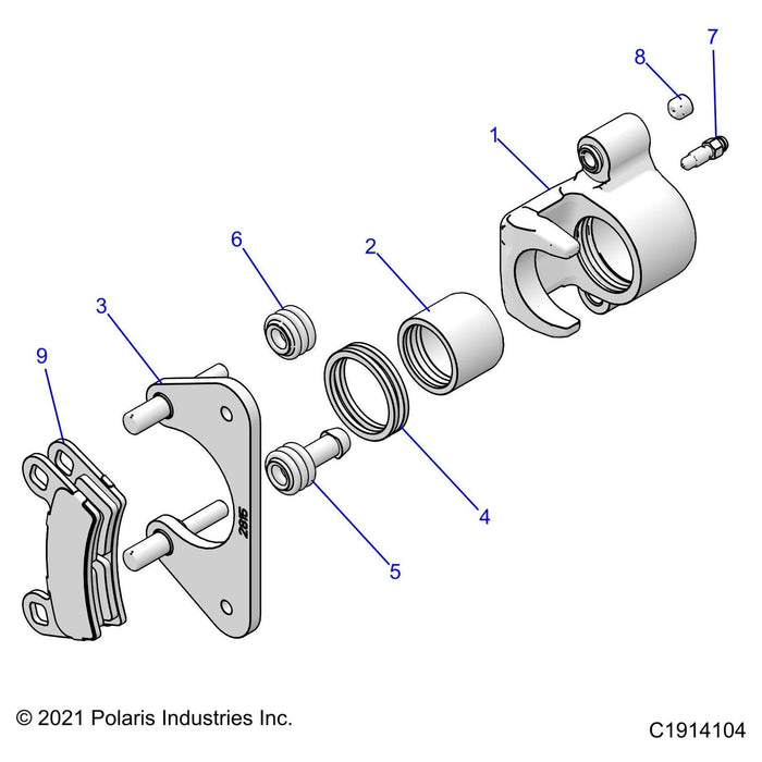 Assembly-Caliper,Brk,1.5,Rl by Polaris