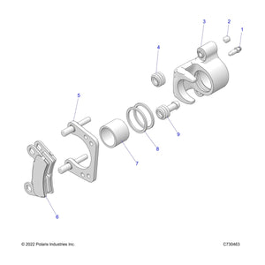 Assembly-Caliper,Brk,1.5,Rl by Polaris 1914107 OEM Hardware P1914107 Off Road Express