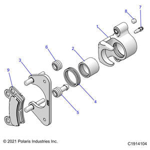 Assembly-Caliper,Brk,1.5,Rr by Polaris 1914104 OEM Hardware P1914104 Off Road Express