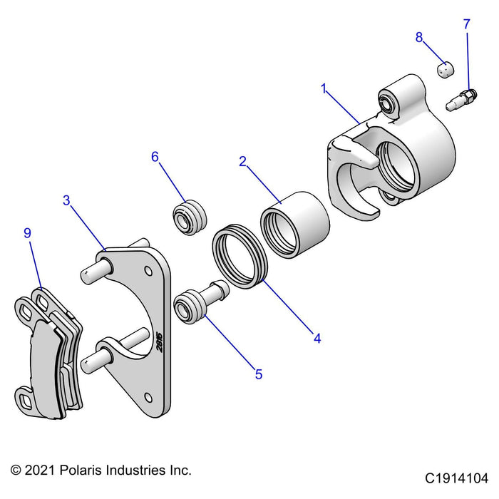 Assembly-Caliper,Brk,1.5,Rr by Polaris