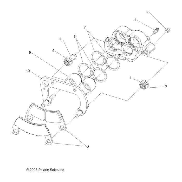 Assembly-Caliper,Brk,Xldb,1.19 Right by Polaris