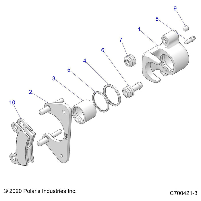 Assembly-Caliper Mnt,Sgl Bore by Polaris