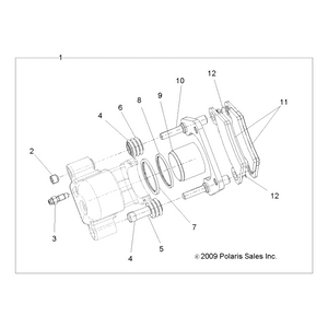 Assembly-Calper,Brake,1.5,Rh,Rr,Spr by Polaris 1911648 OEM Hardware P1911648 Off Road Express