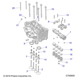 Assembly-Camshaft,2Cyl,Sohc by Polaris 1208702 OEM Hardware P1208702 Off Road Express