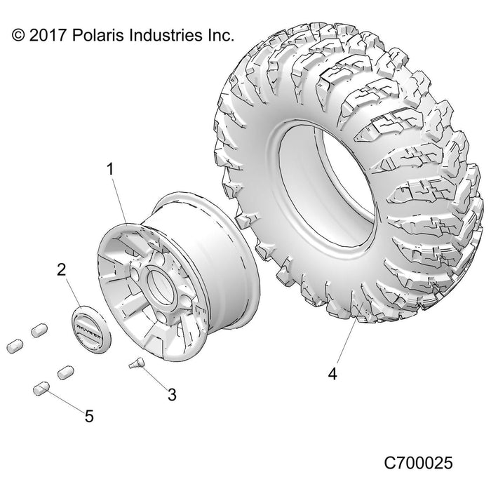 Assembly-Cap,Rim by Polaris