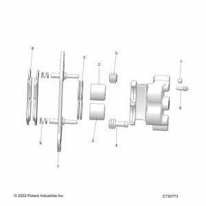 Assembly-Clpr,Db1.18,Rh,Grooved by Polaris 1914194 OEM Hardware P1914194 Off Road Express