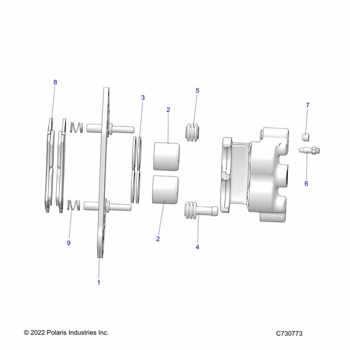 Assembly-Clpr,Db1.18,Rh,Grooved by Polaris