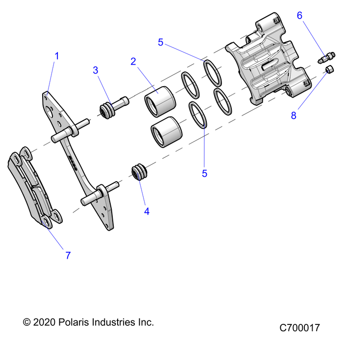 Assembly-Clpr,Db1.375 ,Xl,Ss,Lh by Polaris