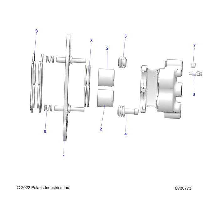 Assembly-Clpr,Db1.375 ,Xl,Ss,Lh by Polaris