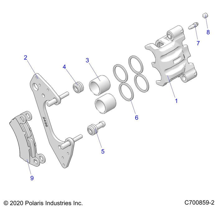 Assembly-Clpr,Db1.375 ,Xl,Ss,Right by Polaris