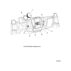 Assembly-Clstr,Cpia3,Osps,Md by Polaris 3280629 OEM Hardware P3280629 Off Road Express