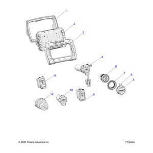 Assembly-Cluster,B1,Sxs,Base by Polaris 3286840 OEM Hardware P3286840 Off Road Express