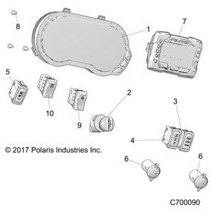 Assembly-Cluster,C4,Abs,Tr by Polaris 3280717 OEM Hardware P3280717 Off Road Express