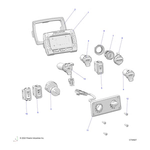 Assembly-Controls,Heater,Rgt by Polaris 2638864 OEM Hardware P2638864 Off Road Express